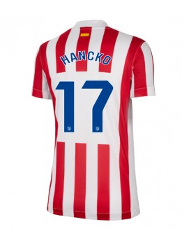 Atletico Madrid David Hancko #17 Replika Hemmakläder Dam 2025-26 Kortärmad